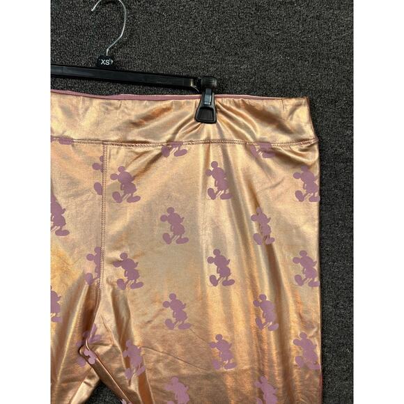 Disney World 50th Anniversary EARidescent Womens Size 2X Leggings Rose Gold - Picture 4 of 13